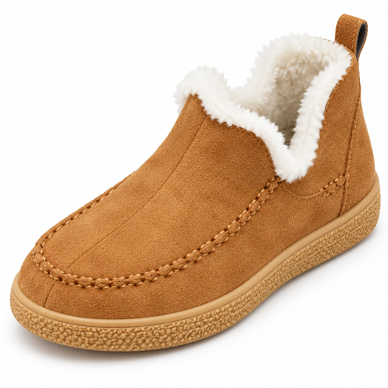Women's Cozy Fleece-Lined Slip-On Ankle Boots
