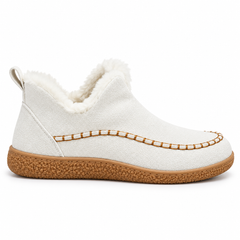 Women's Cozy Fleece-Lined Slip-On Ankle Boots