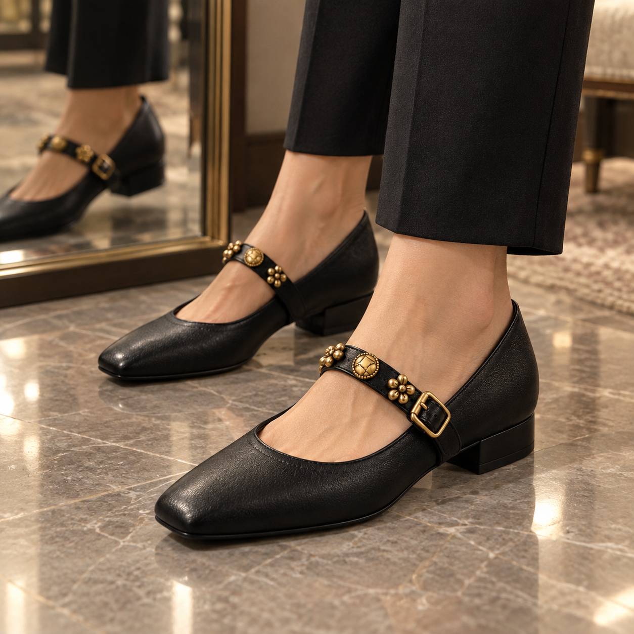 Casual Mary Jane Flat Shoes