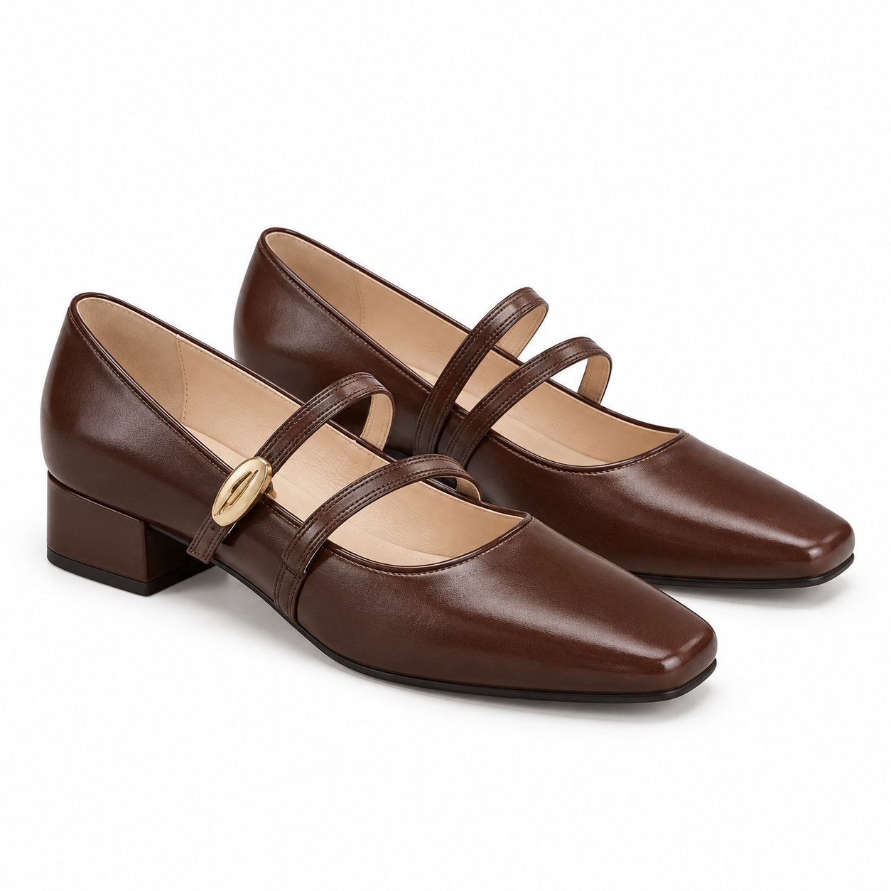 Elegant Square-Toe Mary Jane Shoes