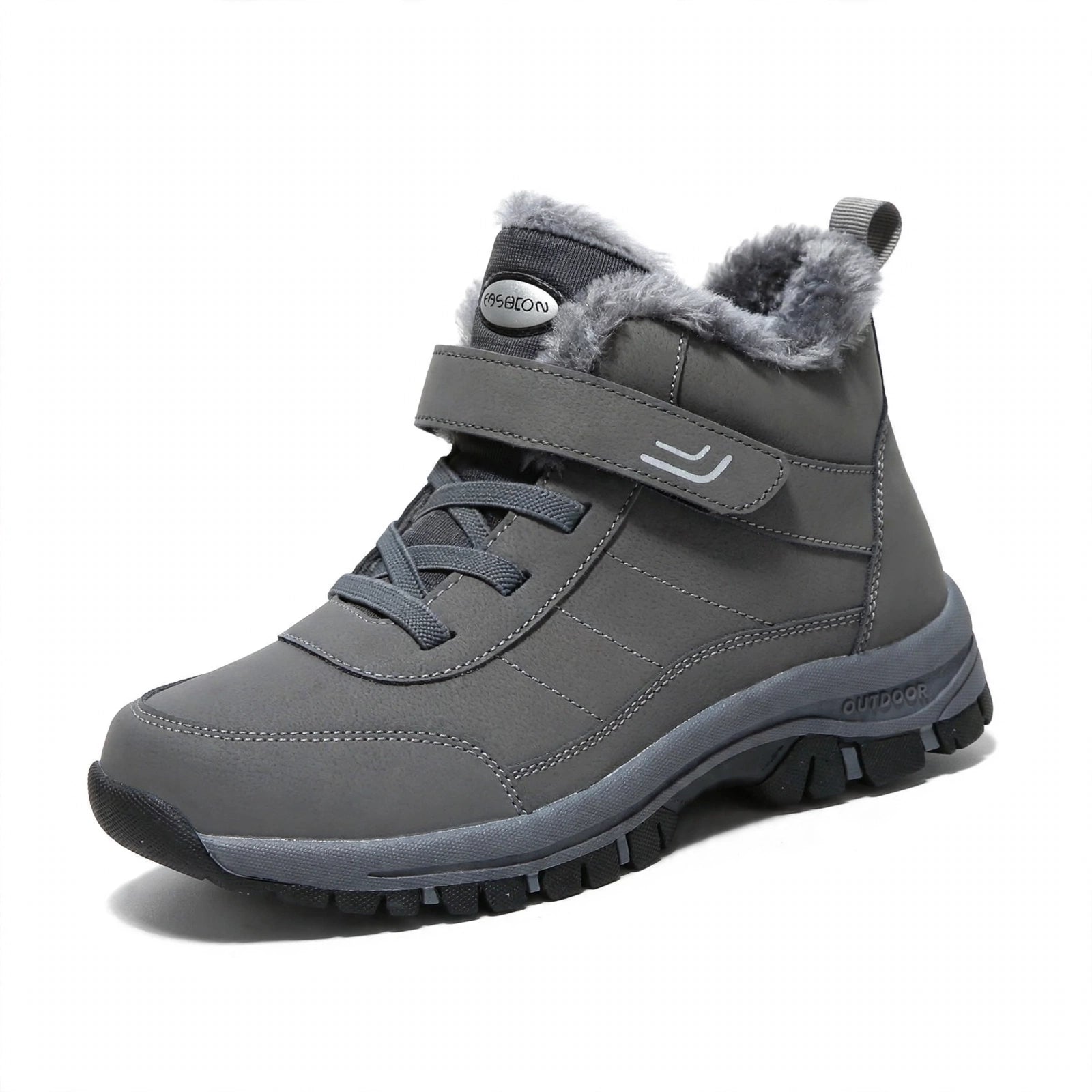 Cozy Fleece-Lined Buckle Ankle Boots