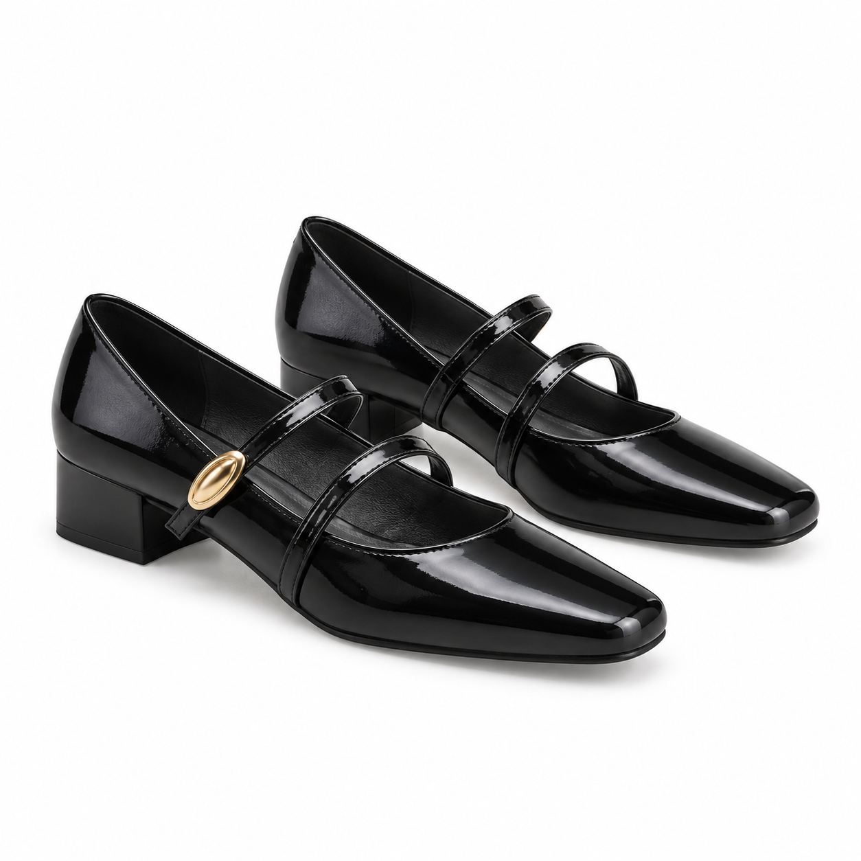 Elegant Square-Toe Mary Jane Shoes