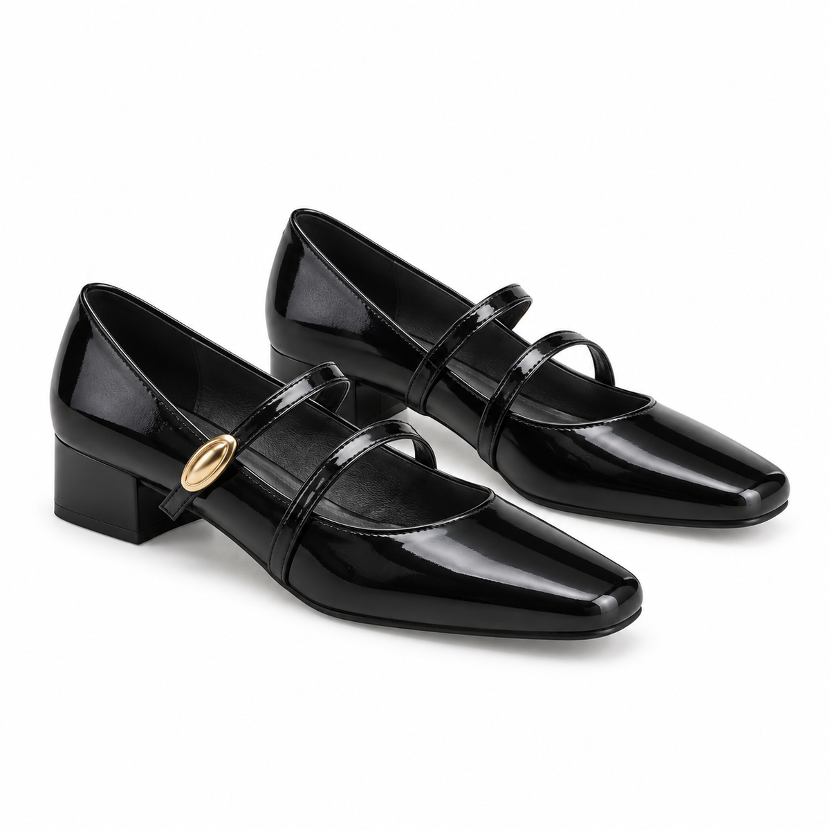 Elegant Square-Toe Mary Jane Shoes
