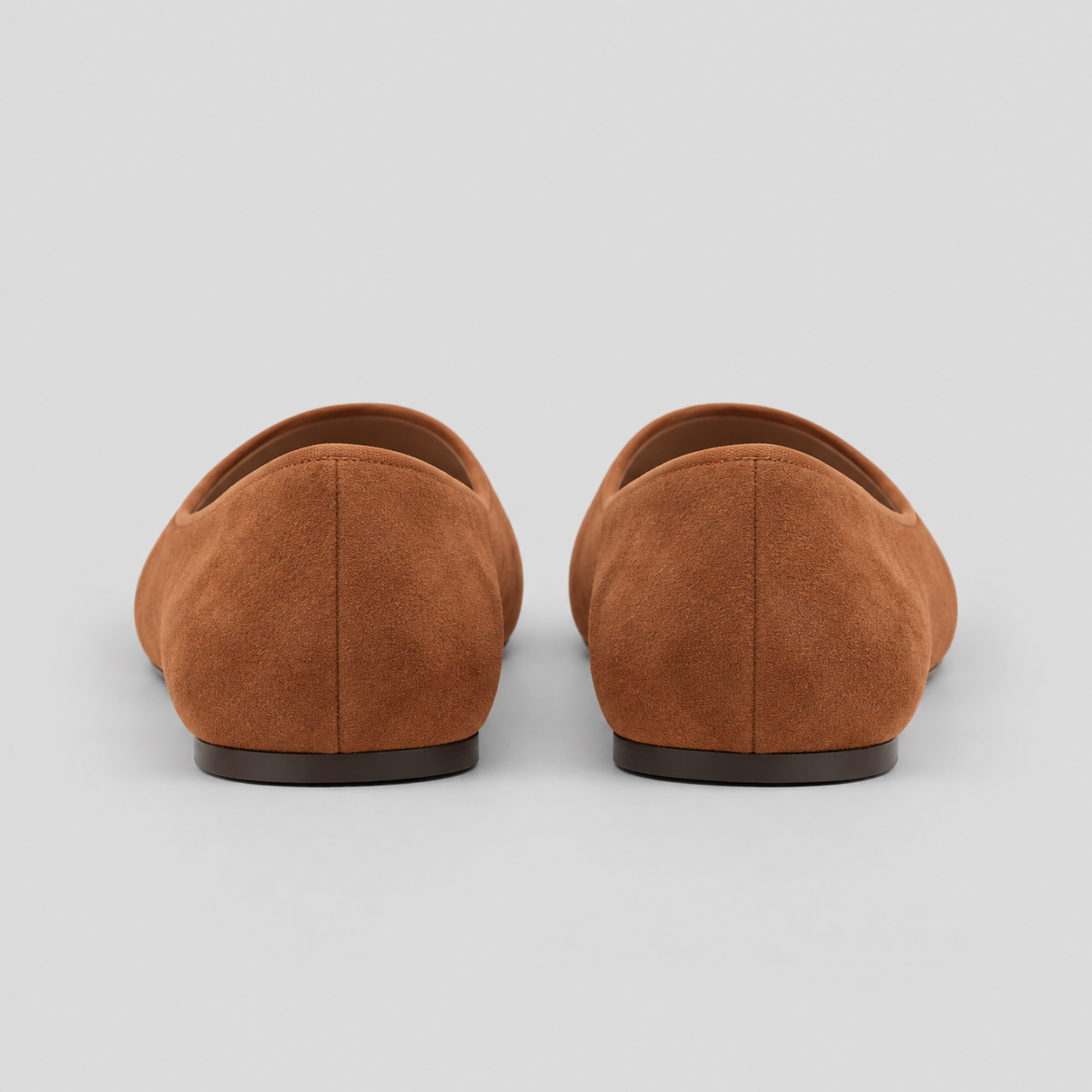 Colorblock Suede Square-Toe Flats