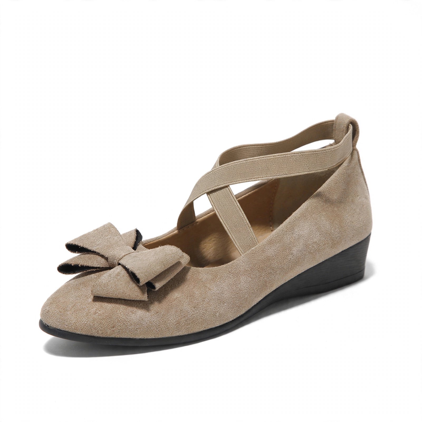Marla Wide-Toe Knit Mary Jane Flats
