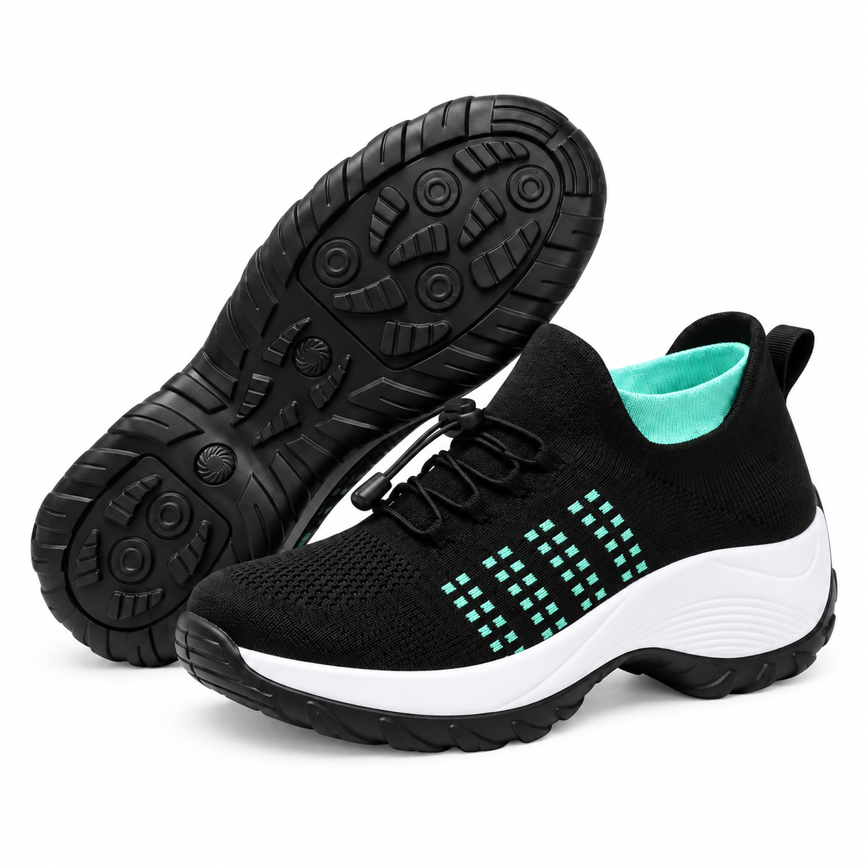 Stretch-Cushion Walking Shoes