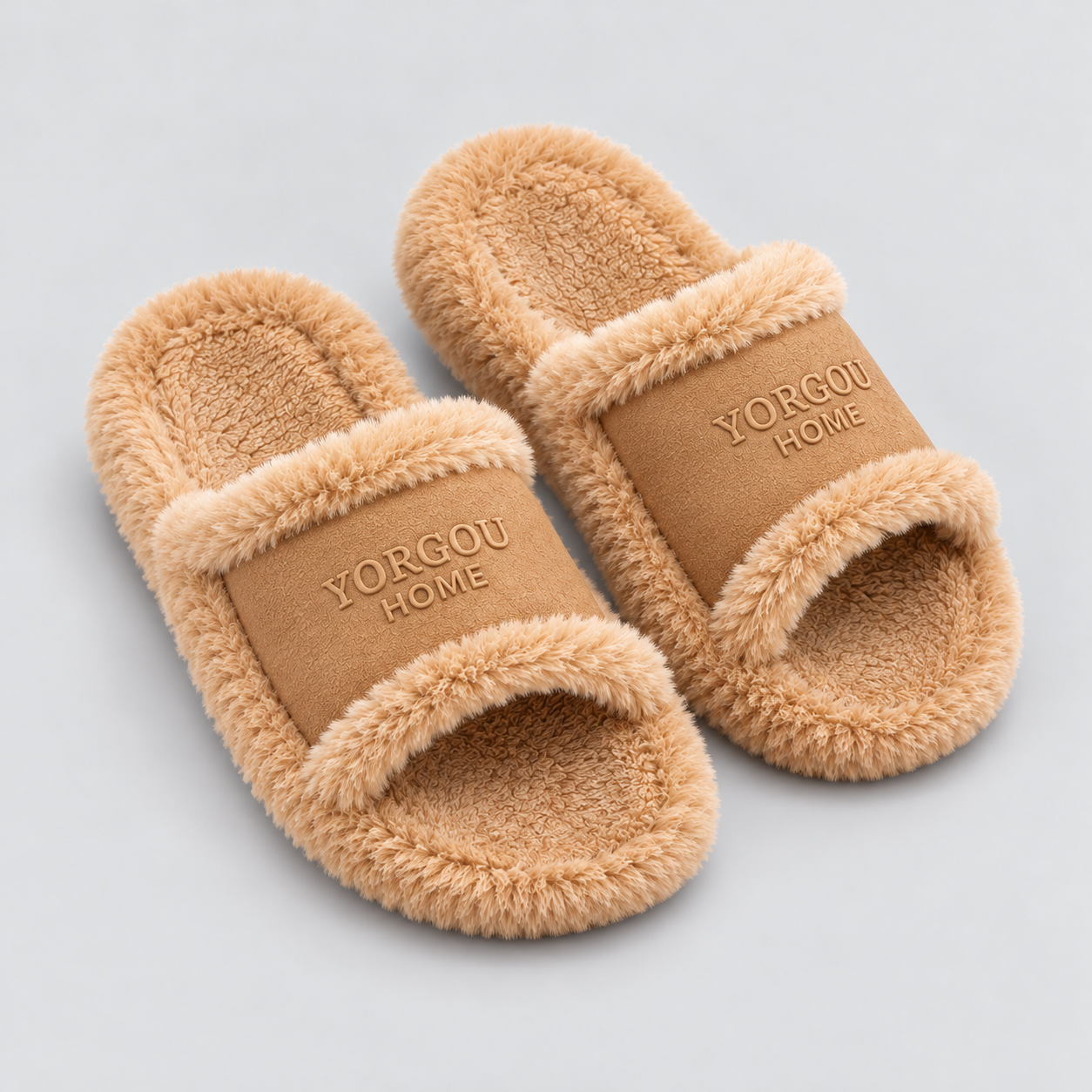 Cozy Faux Leather Winter Slippers